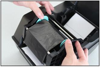 条码打印机碳带怎么安装