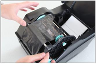 条码打印机碳带怎么安装