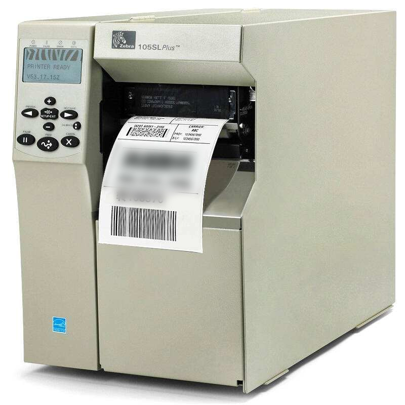斑马工业条码打印机zebra 105sl plus 标签打印机