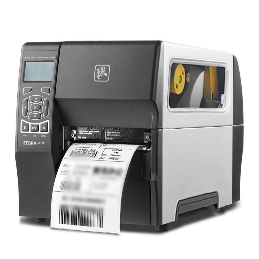 斑马zebra zt410 rfid工业条码打印机600dpi打印分辨率